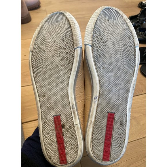 Prada Tan Sneaker with Silk Laces - Picture 2 of 3